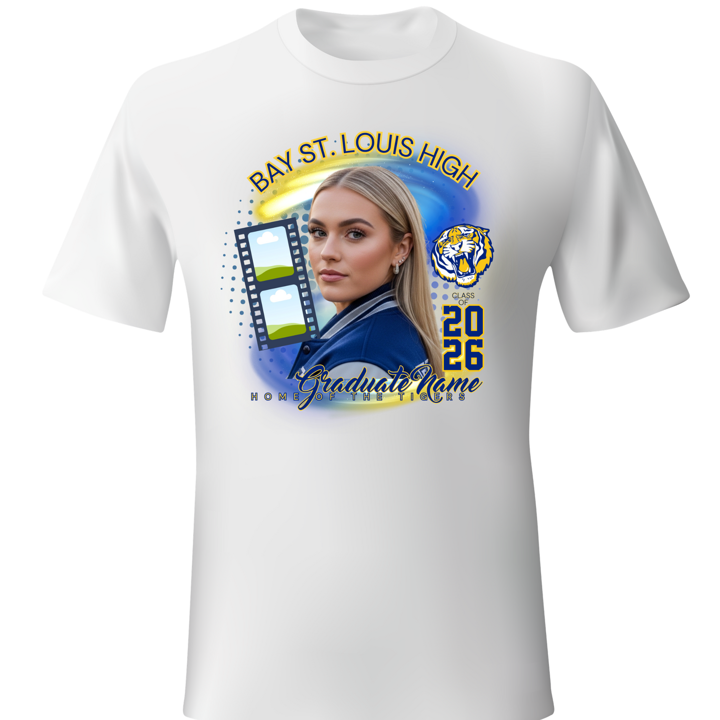 Sporty Graduation Shirt Template